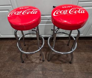 COCA COLA BARSTOOL PAIR