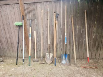 Assorted Garden and Yard Tools