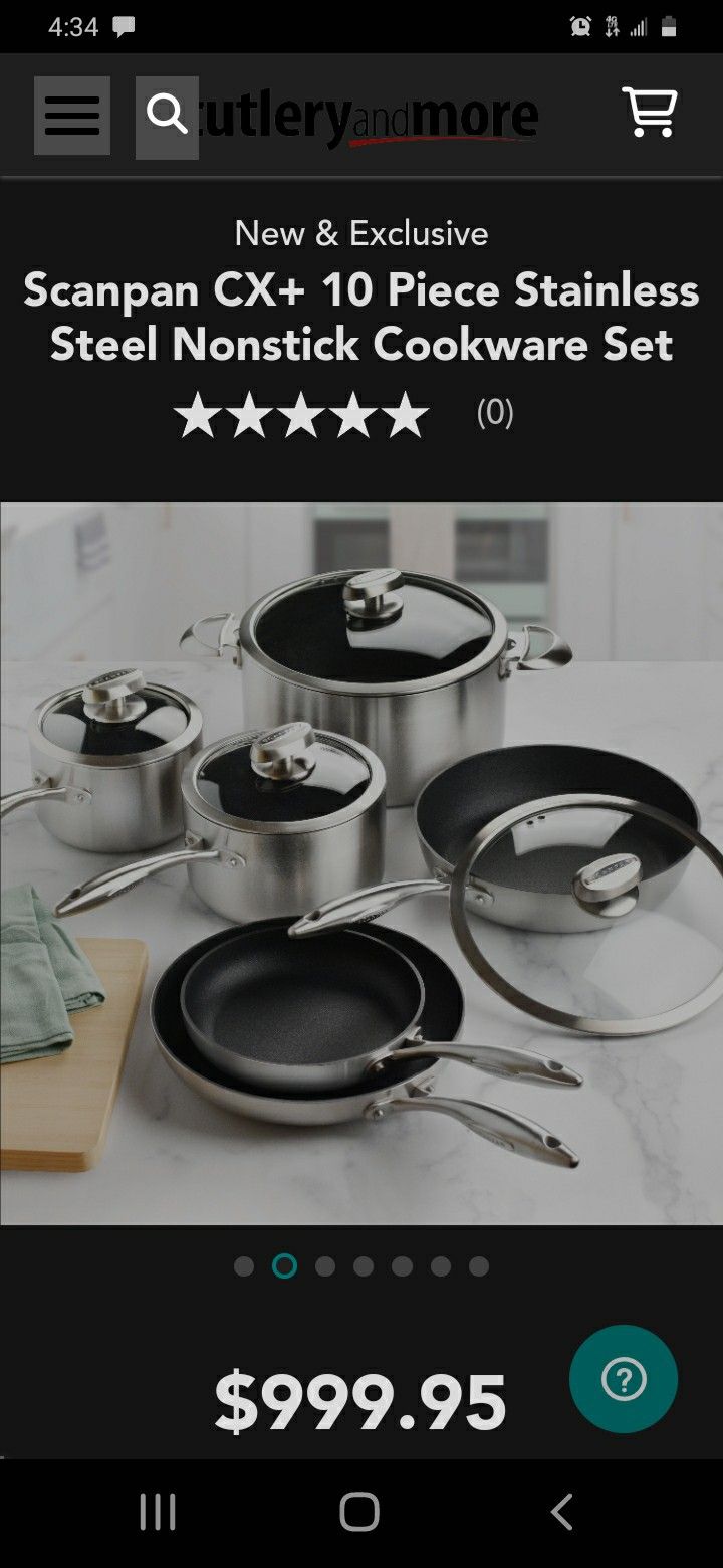 Scanpan cx +10 Pcs Stainless Steel Cookware