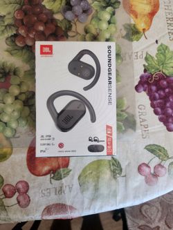 JBL SoundGear Sense - True Wireless Open-Ear Headphones, JBL OpenSound Technology, Splash and dust Resistant, 4 mics for Crisp, Clear Calls, Up to 24 