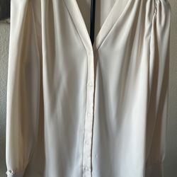 Women’s Blouse/ Cream Color 