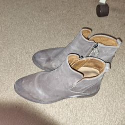 Franco Sarto Hyla Booties Leather In Taupe Color  Sz 8