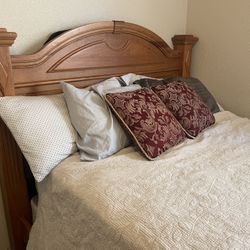 Queen Bed And Night Stand 