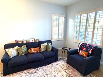 Comfy and cozy sofa + armchair set