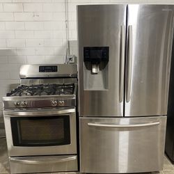 Samsung French Door Refrigerator + Gas Stove Combo ✨