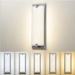 LED Wall Sconce Light Fixture, Dimmable, 5 Light Colors