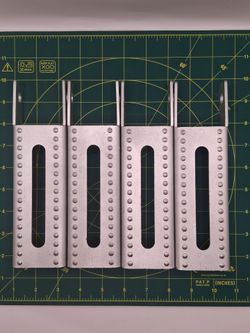 8" Boat Trailer Vertical Bunk Bracket for Carpeted Guide
4 Pack Galvanized Steel Bunk Board Bracket Kit for 1.5" x 3", 2" x 3", 3" x 3" Boat Trailer C