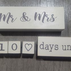 Wedding Countdown Blocks