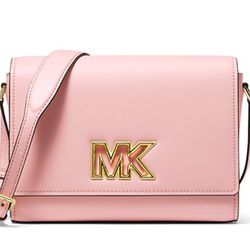 Michael Kors Mimi Medium Leather Power Blush Pink Shoulder