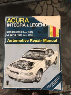 Acura Integra - Legend manual