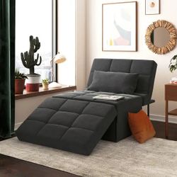 Convertible Lounger Ottoman Sofa Chair with 4-in-1 Design