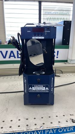 This is an American DJ (ADJ) Pocket Scan stage light effect unit.