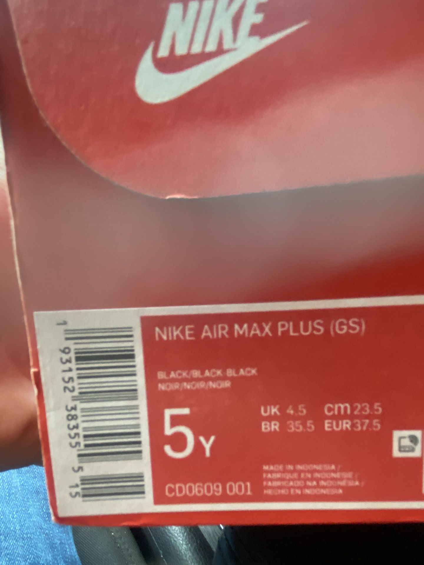 Nike Air Max Size 5Y