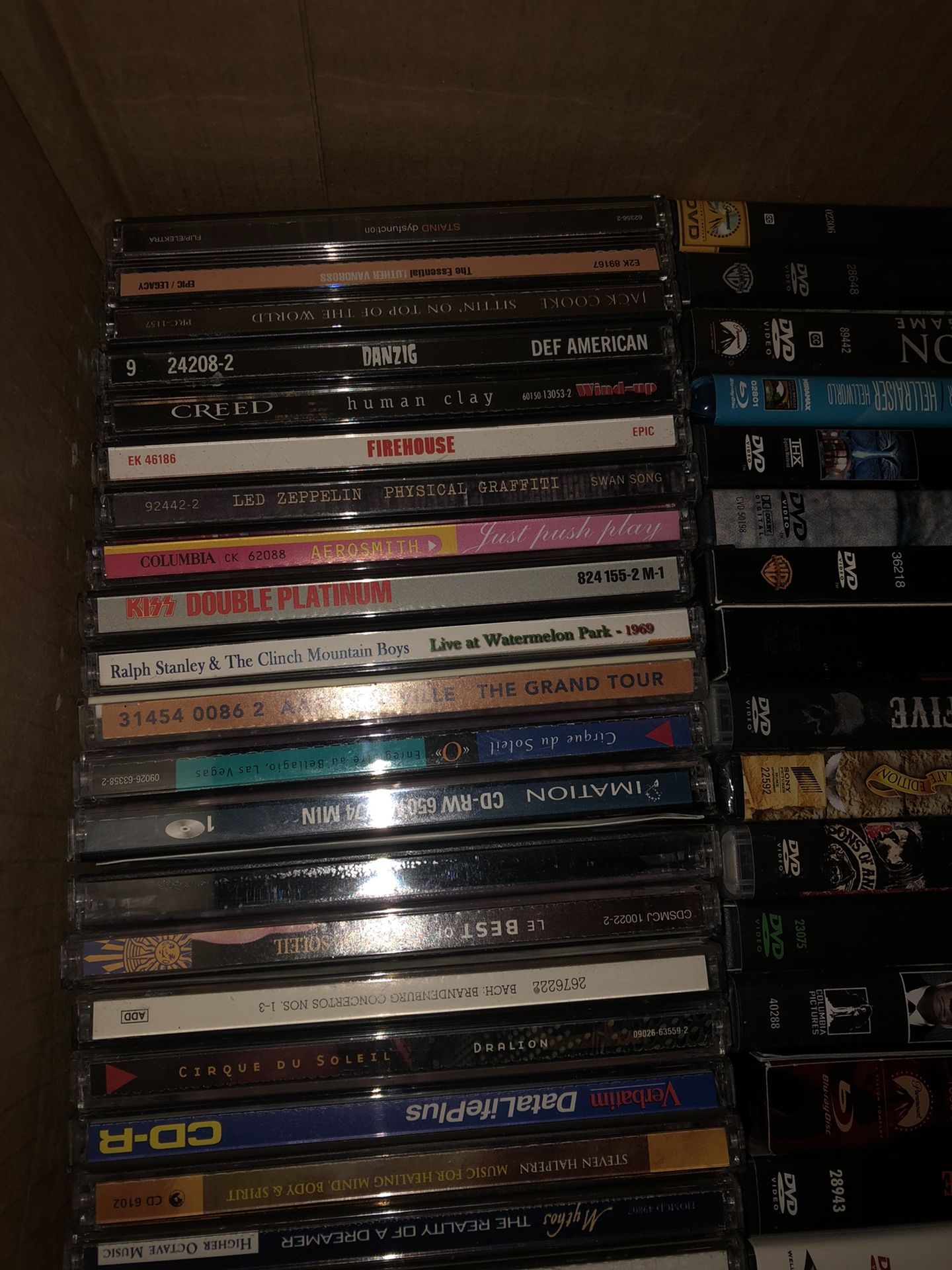 CD’s and DVD’s. Box Full and Huge Selection