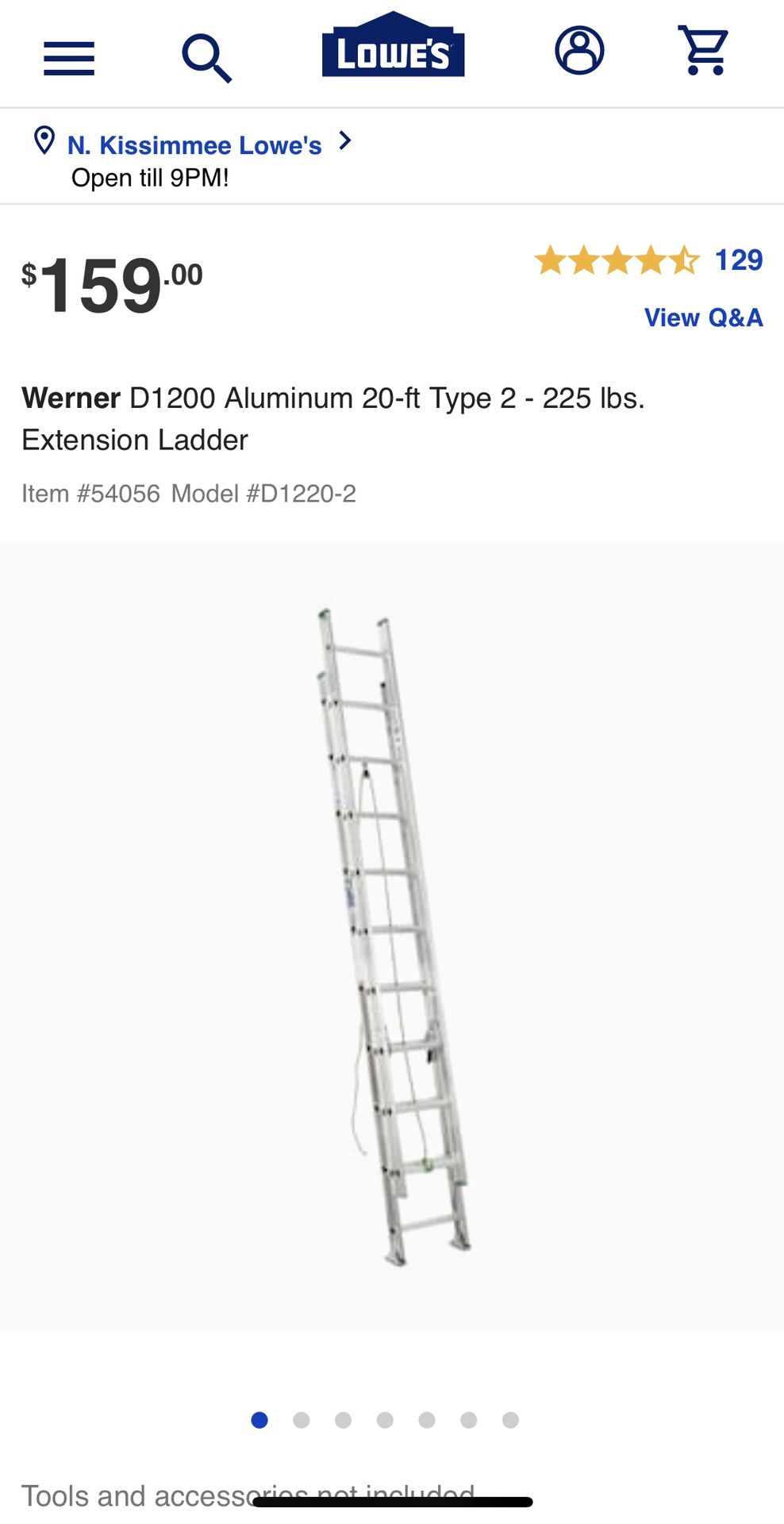 Werner 20ft ladder