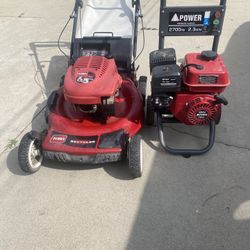 Toro Lawn Mower And Pressure Washer Both Are Not Running 