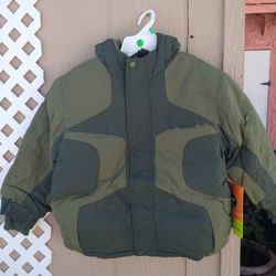 Boys Size 6/7 Green Olive Jacket
