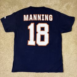 Peyton Manning Denver Broncos #18 Men's Large NFL Team Apparel Jersey T shirt