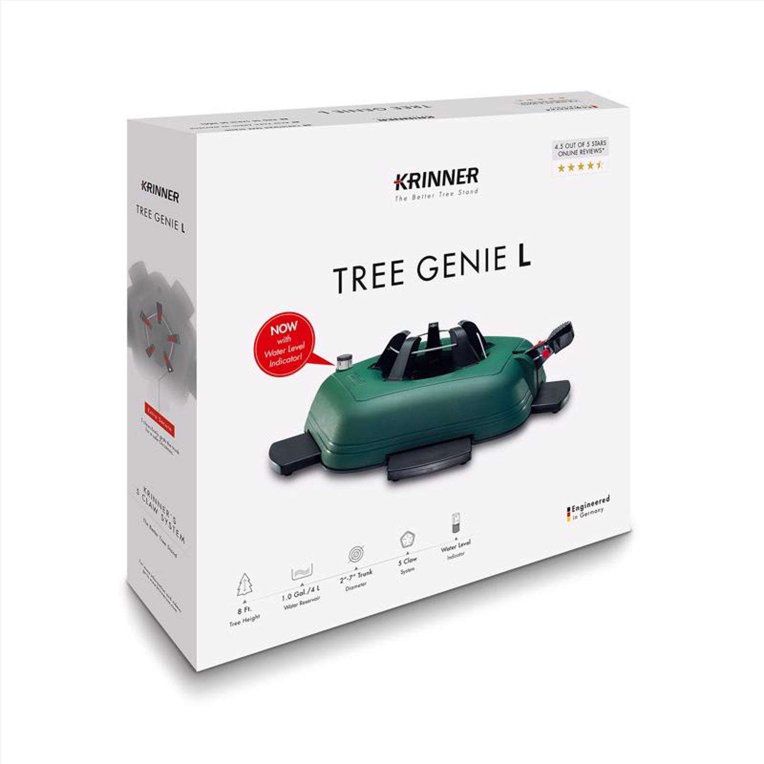 Krinner Tree Genie Large Metal Real Christmas Tree Stand 8 ft.