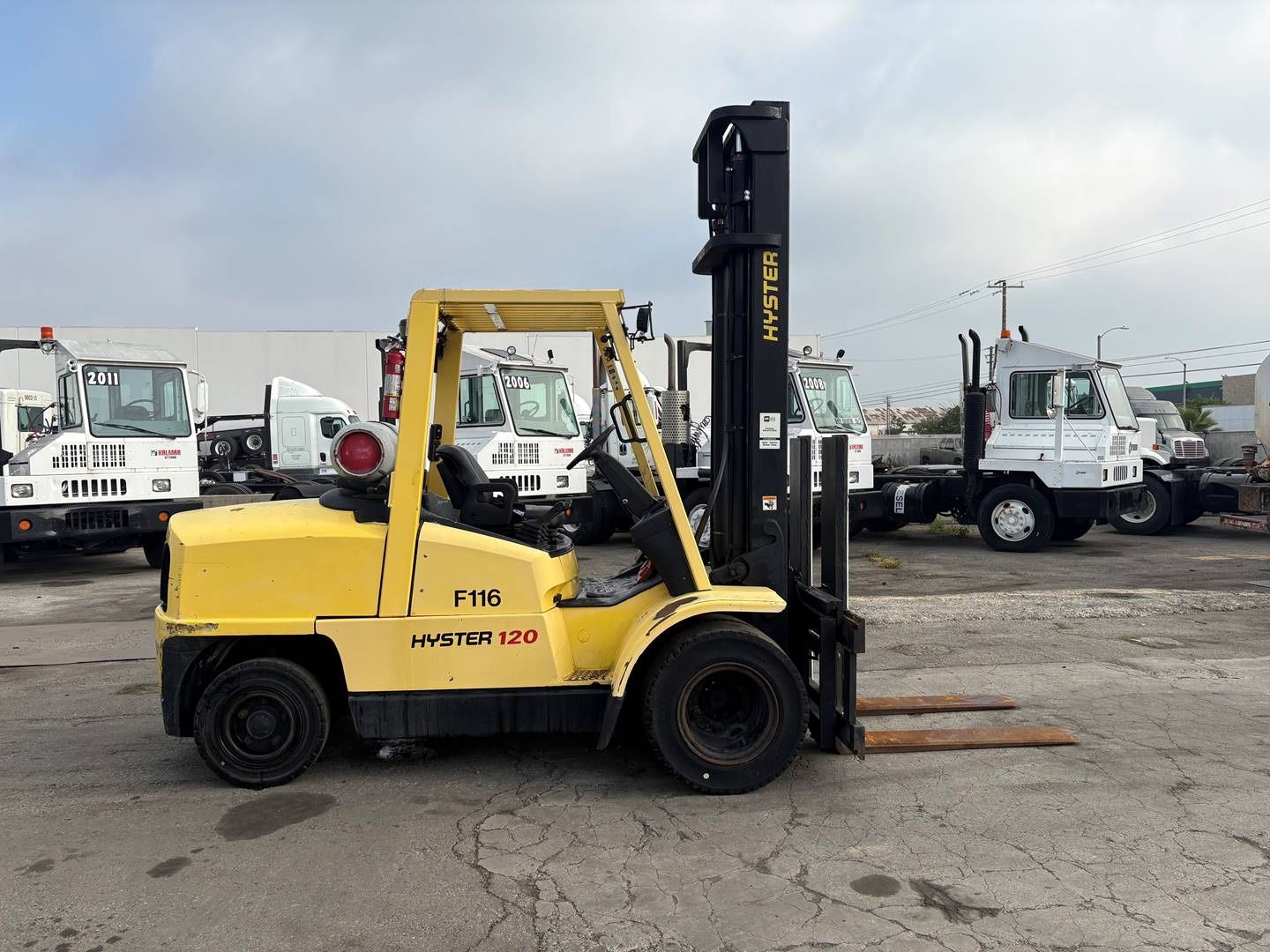 2005 Hyster H120xm Forklift 12,000lbs Transmission Might Need Some Work
