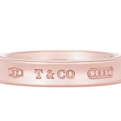 Tiffany & Co. Narrow 1837 Rubedo Ring Size 5.5