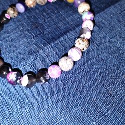Real Stone 8mm Bead Bracelets
