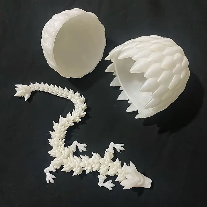 3D Printed Dragon Figurine with UV Reactive Gradient