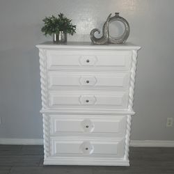 White Tall Dresser 