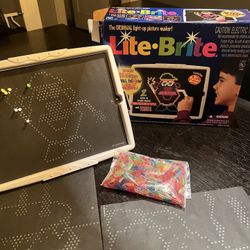 Vintage Lite Brite With pegs and new pages