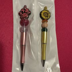 Custom Made Beaded Pens