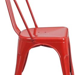 Metalic Red Chair