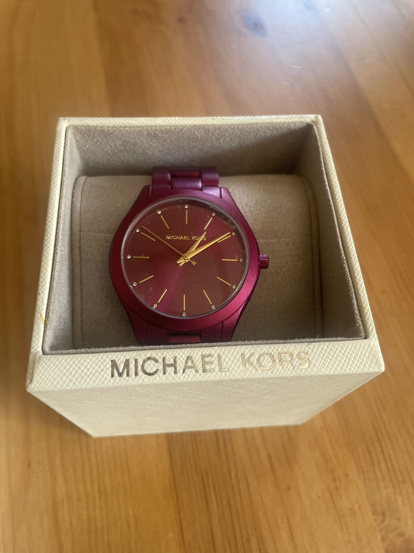 Michael Kors Watch Brand New, Slim Runway Berry-Tone  display picture 1