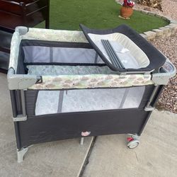 Baby bassinet and changing table