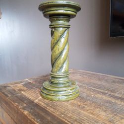 Large Wooden Candle Holder