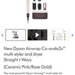 New Dyson Air Wrap Co-anda 2x Styler 