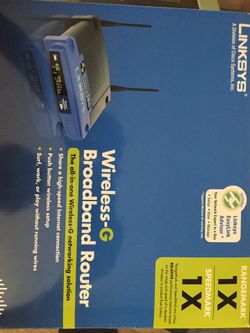 Links us Wireless-G Broadband Router Model: WRT54G