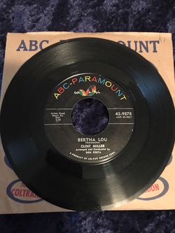 CLINT MILLER: Bertha Lou / Doggone It Baby - 45 RPM 7" - VG in ABC SLEEVE 1957