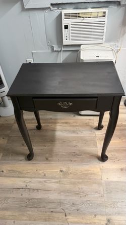 Dark Gray Queen Anne Writing Desk