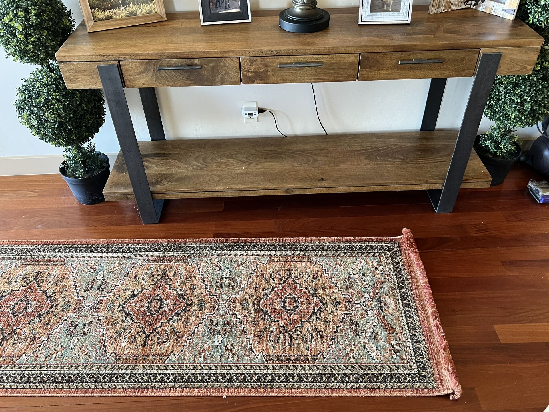 Entryway Table Wood Table 