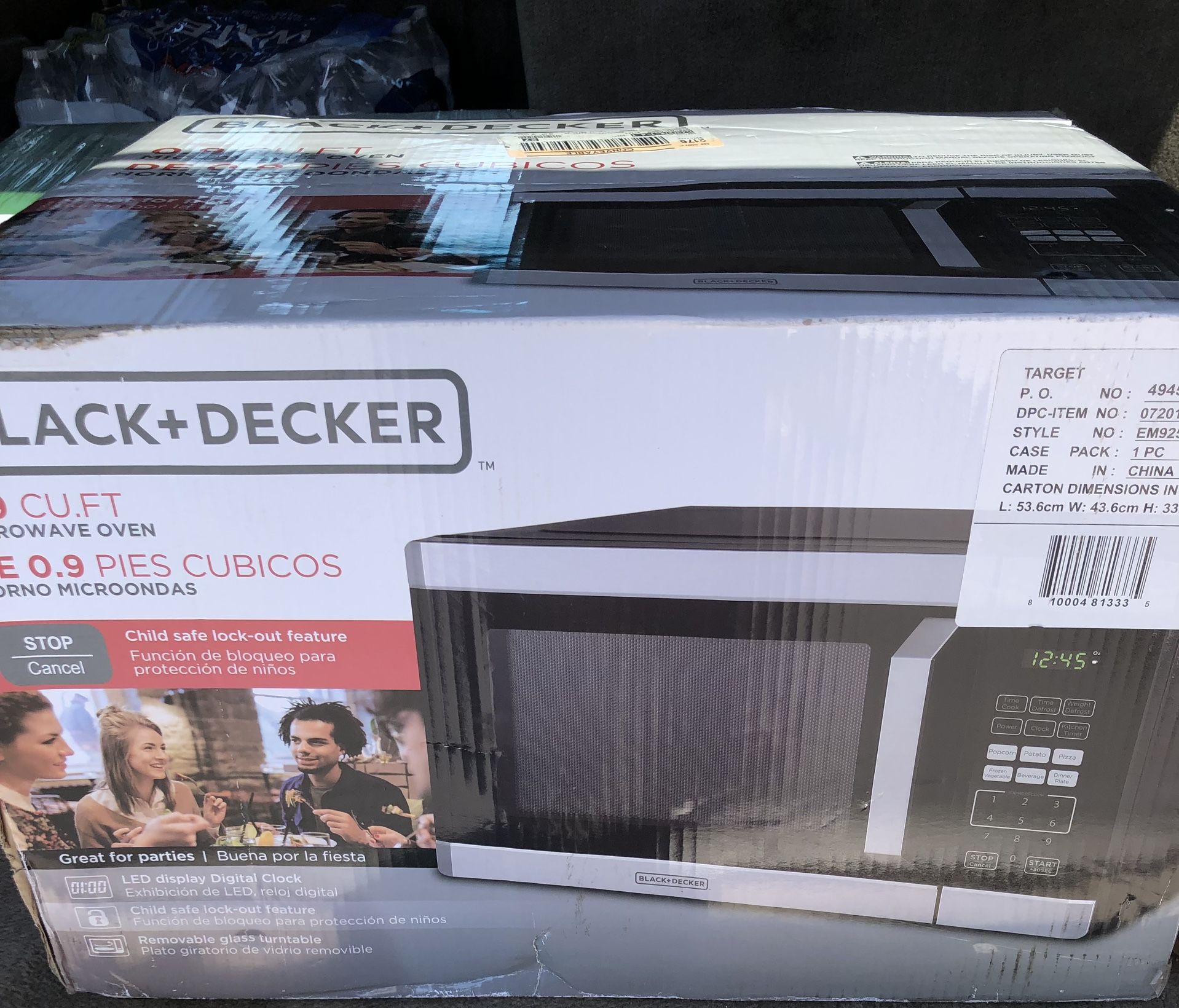 New Black And Decker Microwave