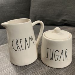 Rae Dunn Cream And Sugar Set 