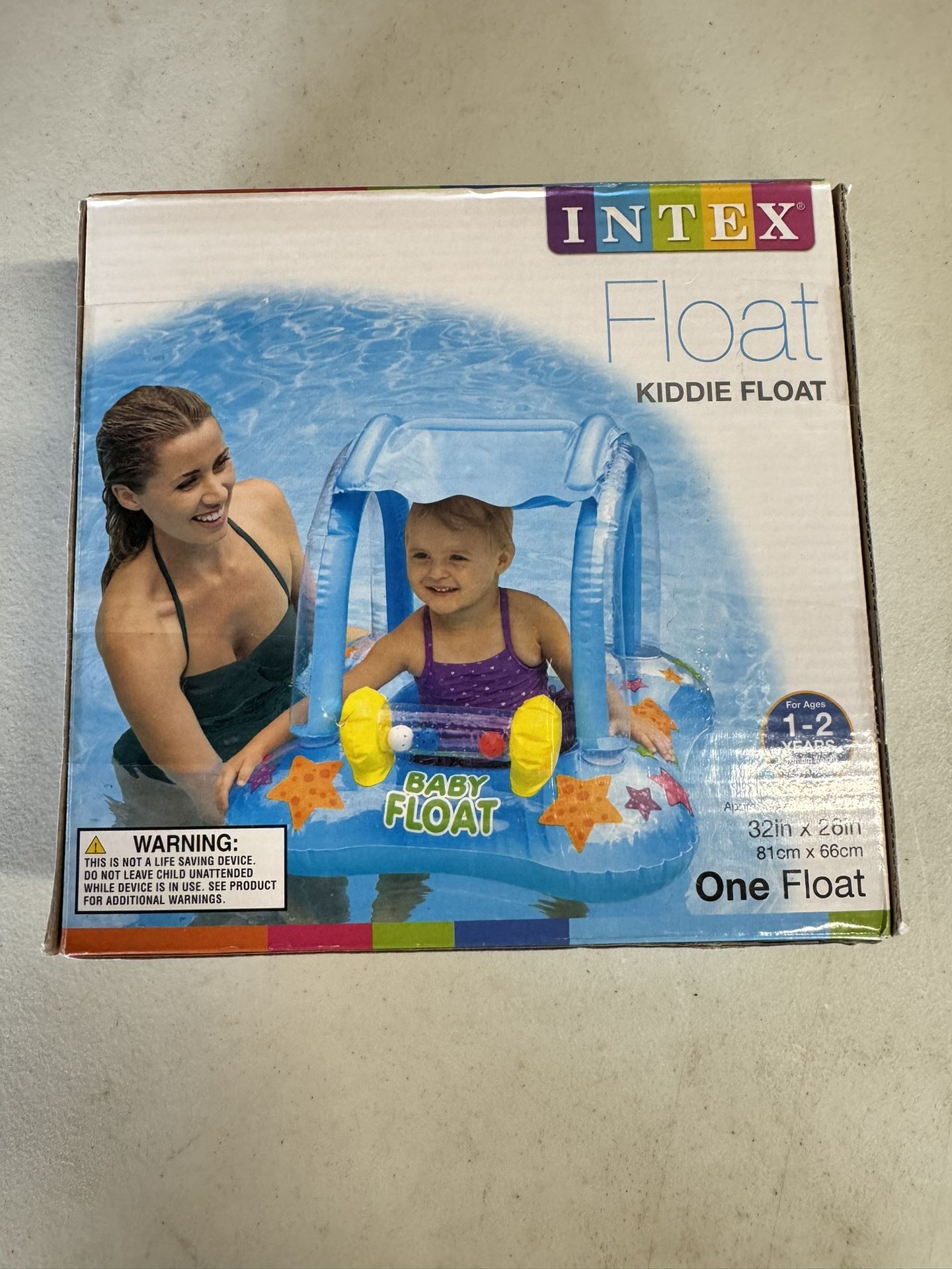 Intex Kiddie Float 32in x 26in (ages 1-2 years) Brand new in the box Location new port Richey