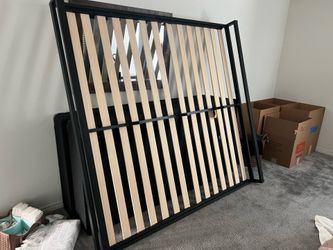 King bed frame & box springs