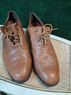 Brown Leather Wingtip Brogue Oxford Shoes