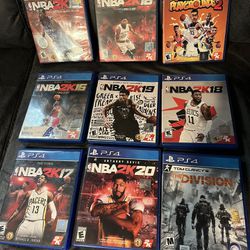 Reduced !!  8-PS4 NBA 2K Games