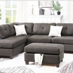 Sectional Sofa + Ottoman