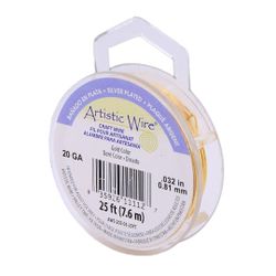 Artistic Wire® 20 Gauge Gold Colored Copper Wire 25 ft NEW!!