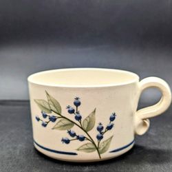 Union Stoneware Maine -Pottery Blueberry Large 10 oz Mug Handmade Blueberries