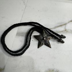 Chrome Heart Star Pendant Necklace 