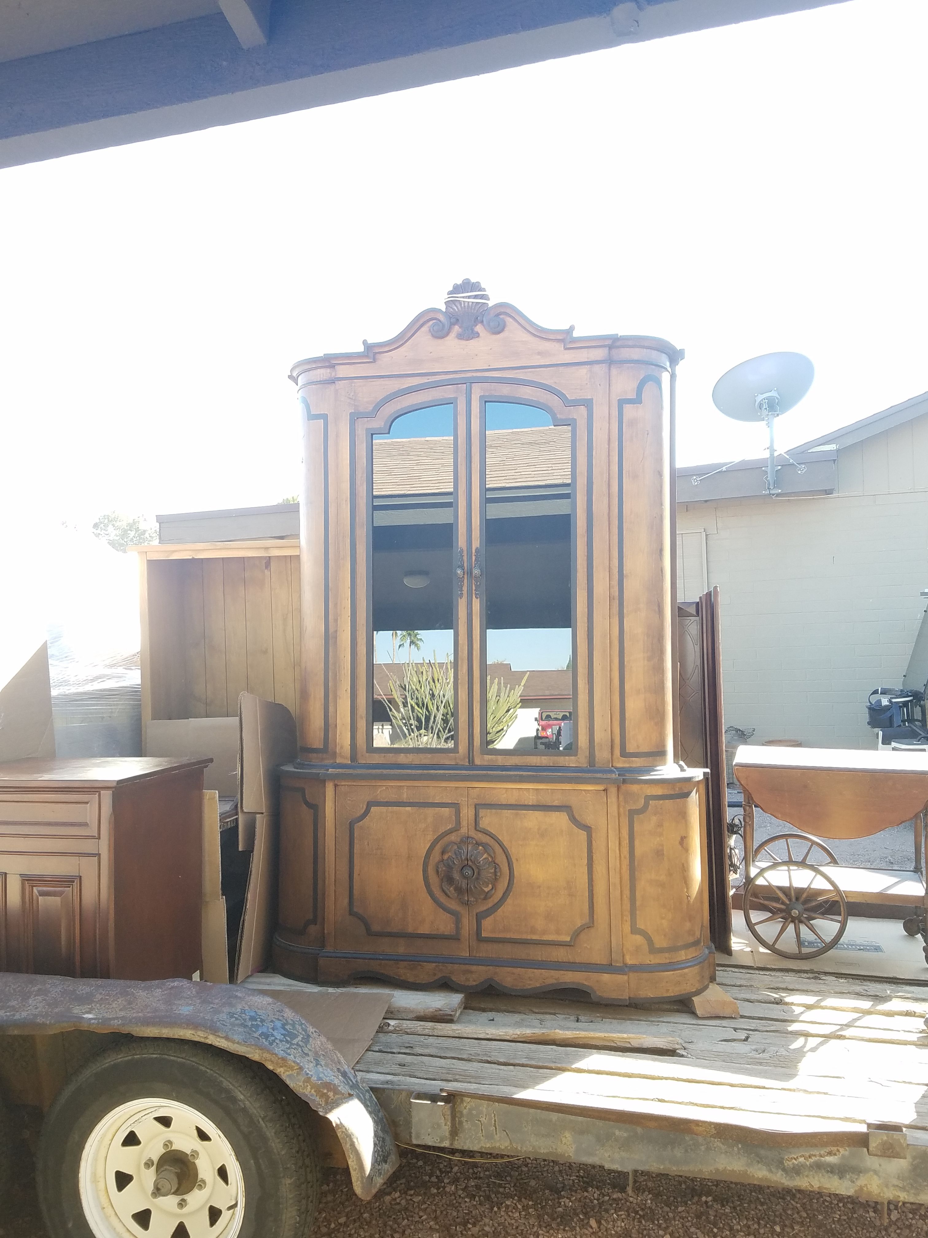 Barter or Cash Antique Hutch Armoire